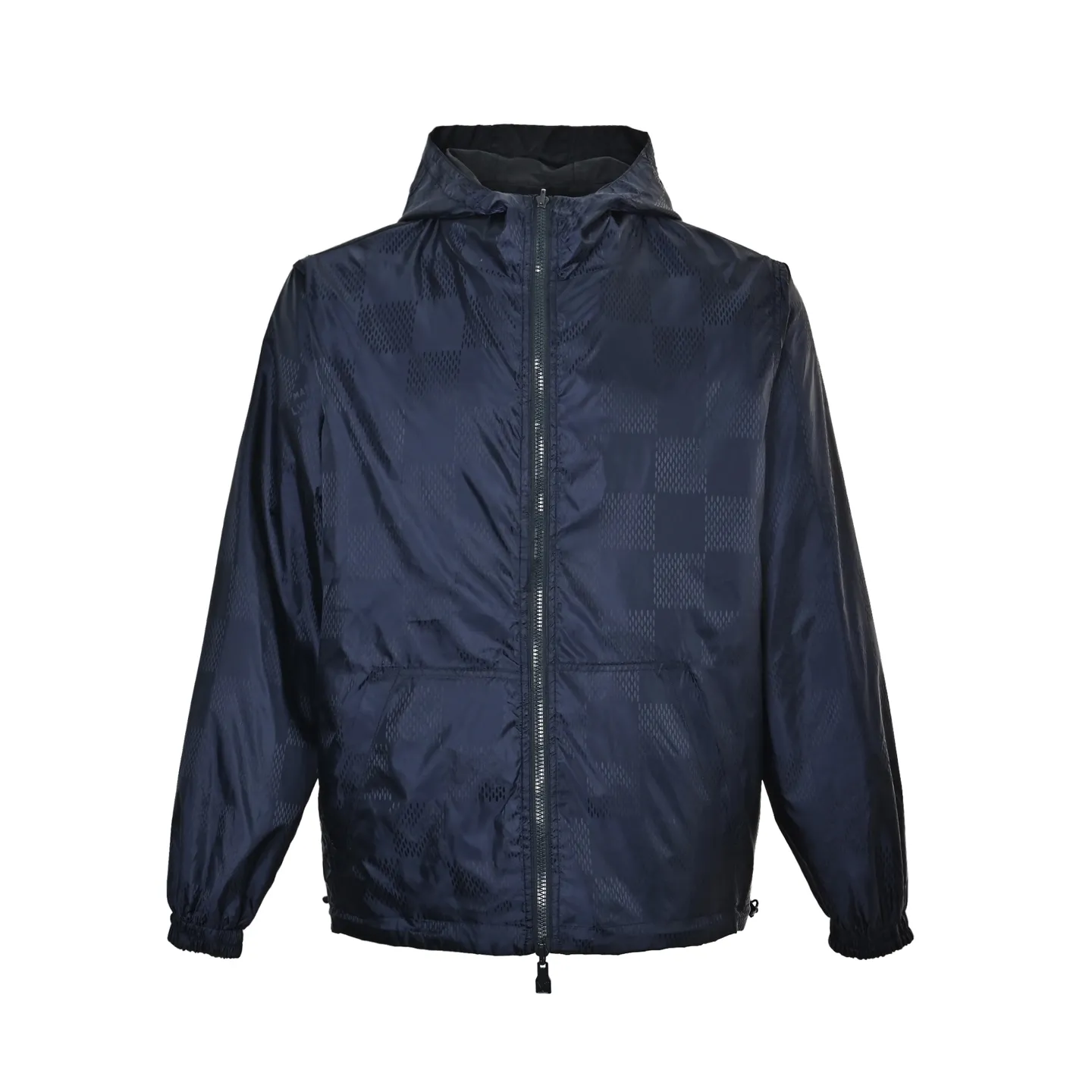 Louis Vuitton/Louis Vuitton leather stamp logo dark pattern jacquard double-sided jacket
